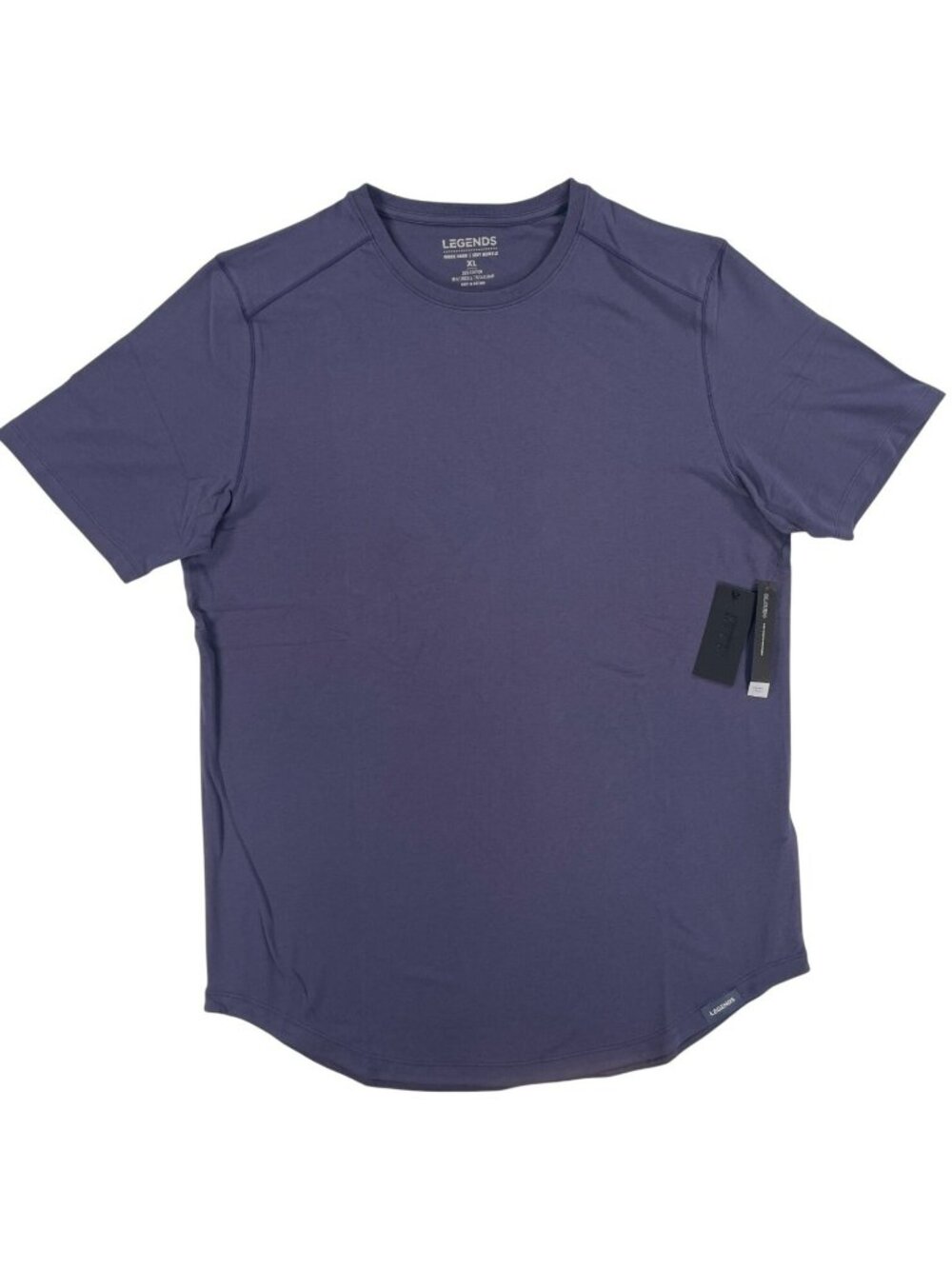 Legends Aviation Tee Curved Hem Purple 4-Way Stretch Breathable Men's Sz XL NEW
